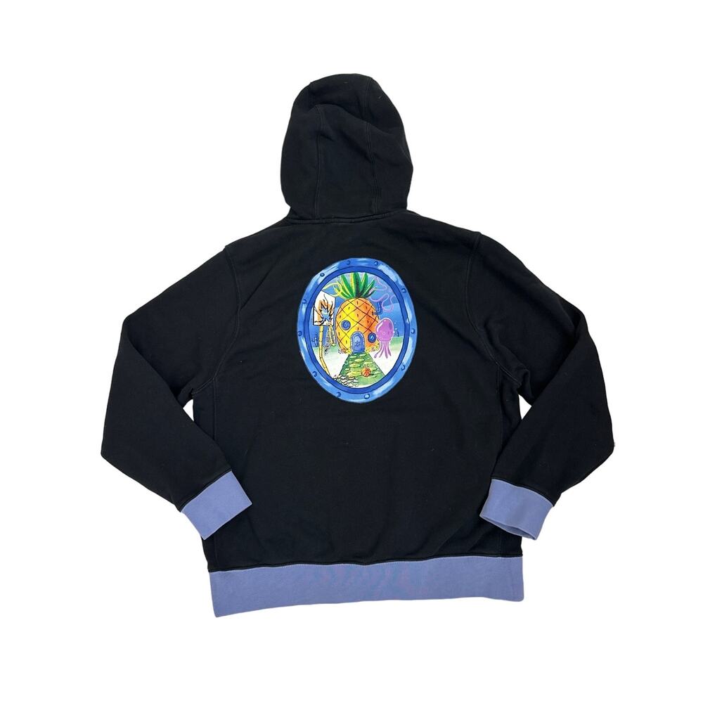 Nike x Spongebob Kyrie Hoodie Black Pineapple House Sweatshirt Size Men's Large